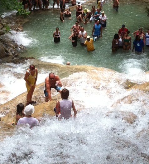 Sitting in Dunns River 2