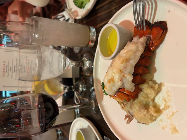 Lobster Meal on Carnival Cruise Ship